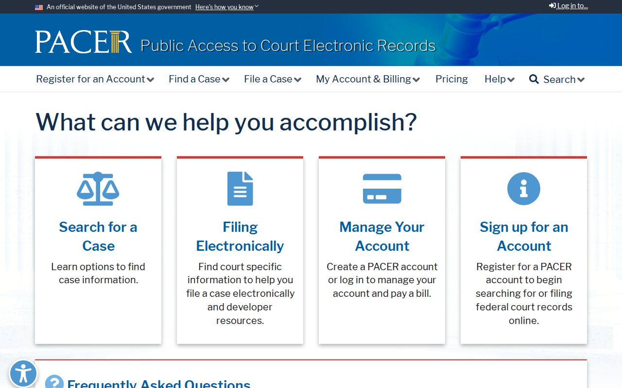 Hooker County criminal history federal court PACER source
